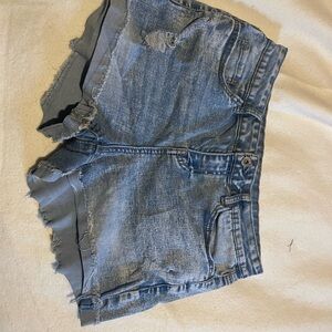 True Craft Light Blue Jean Shorts